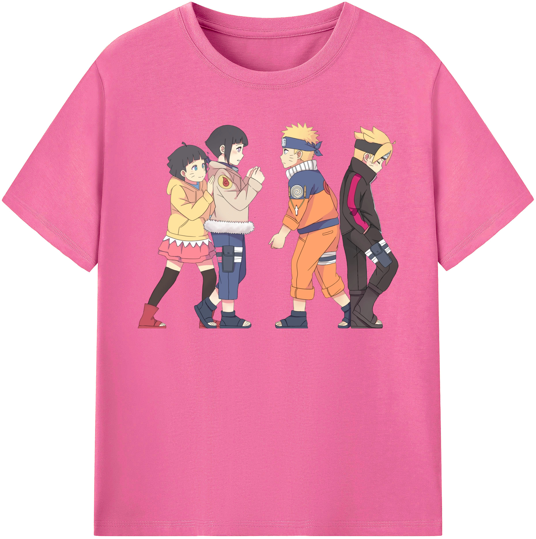 （画像用） NARUTO -ナルト- うずまき ナルト Uzumaki Naruto レディースカジュアルプリントTシャツ（綿100％）